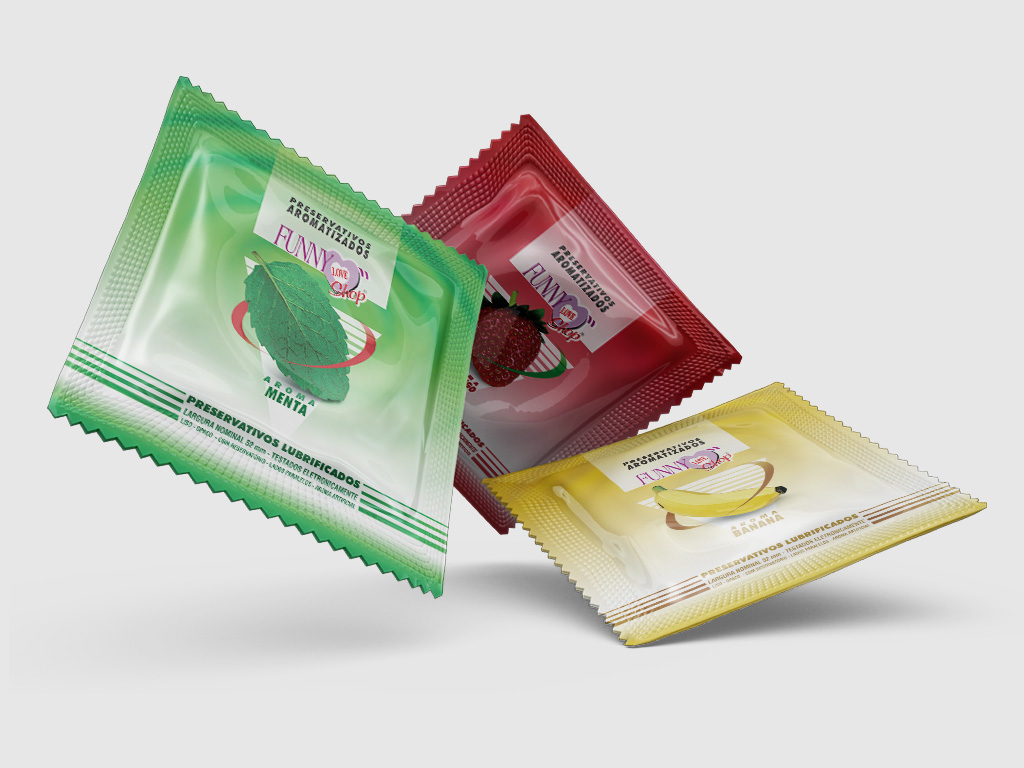 Packing design for Funny Love Shop