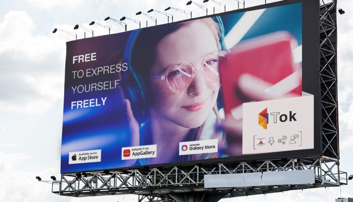 OOH billboard for Tok