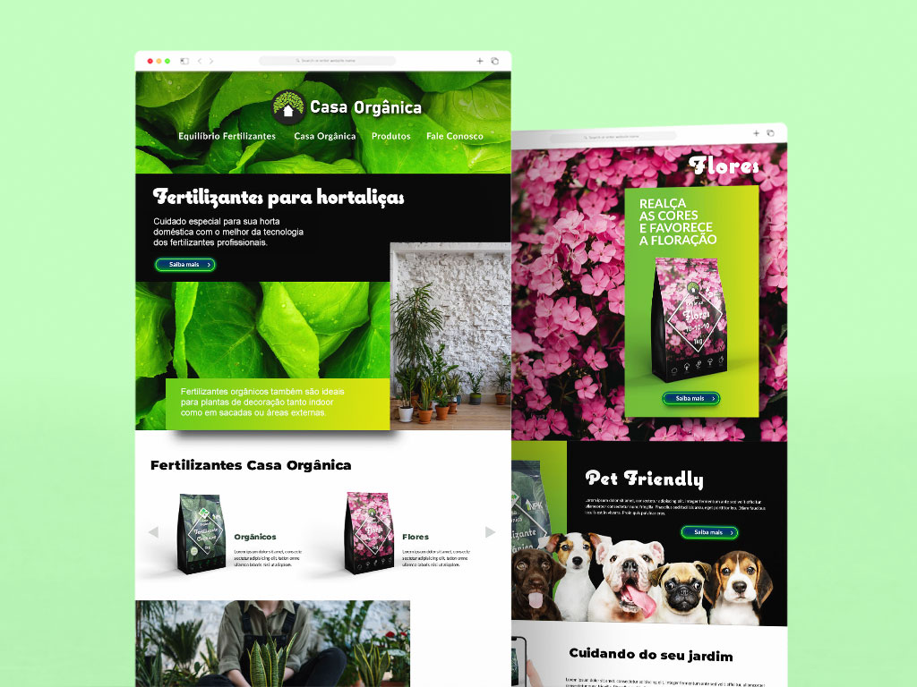 Website for Casa Orgânica